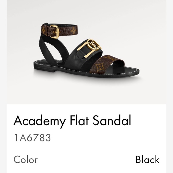 LOUIS VUITTON ACADEMY SANDALS. Size 39(US 9). - Picture 6 of 7